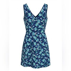 Draper James Blue Floral Midi Dress